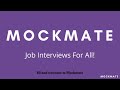 Mockmate - Job Interview Practice for Job Seekers