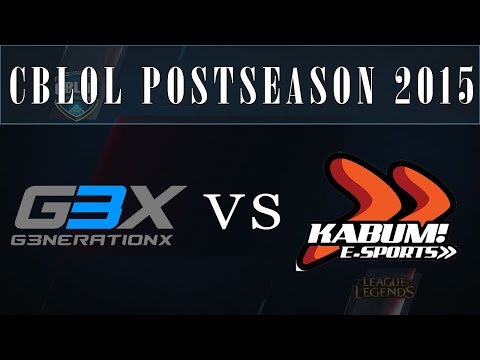 G3X vs KBM G2 | g3nerationX vs KaBuM! Orange Game 2 (13.11.2015) | CBLOL 2015 Post-Season