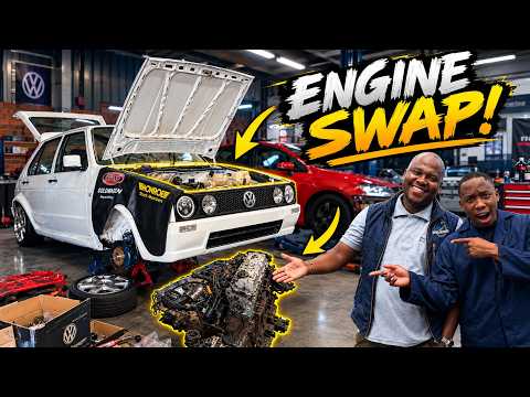 CAN MUMBO REPAIRS DO THE ENGINE SWAP ON MY VW MK1 CITI GOLF!!