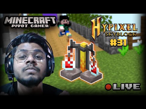 🔴 Insane Alchemy Leveling | Minecraft SkyBlock: Day 31 | Live Stream