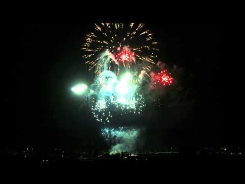 Senecké leto 2015 - ohňostroj z nášho balkóna