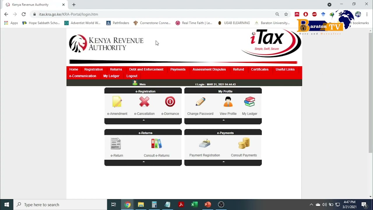 File your KRA NIL Returns by Yourself - 2021 step-by-step tutorial | Baraton TV