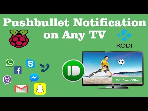 How to Get Pushbullet Popup Notification on TV | Kodi on Raspberry Pi Video