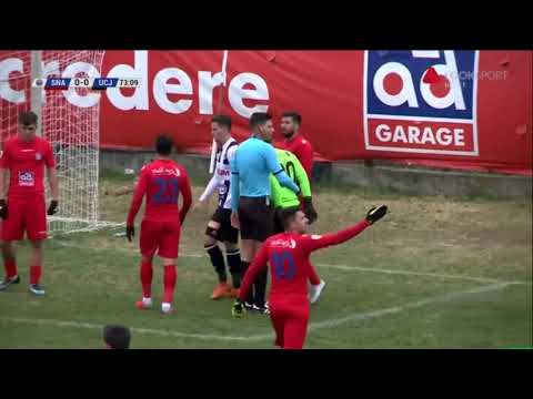 Sportul Snagov - U Cluj: parada a lui FLorin Iacob in fata lui Ene ('72) Liga 2