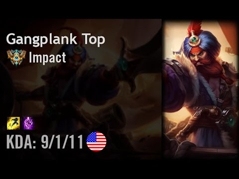 Gangplank Top vs Gragas - Impact - NA Challenger Path 6.3