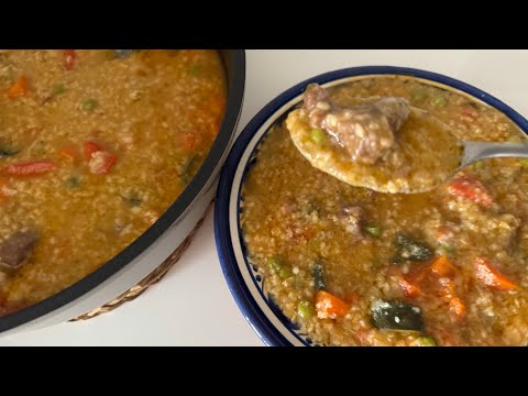 La ricetta autunnale che scalda il cuore ! Miglio Decorticato con carne e verdure! Delizioso piatto!