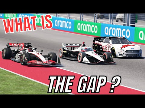 Nascar 2023 Gen7 vs Indycar 2023 vs F1 2023 | What is the Gap Between these Cars in a 1 Lap Race ?!?