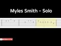 Myles Smith - Solo | Guitar Tab Tutorial