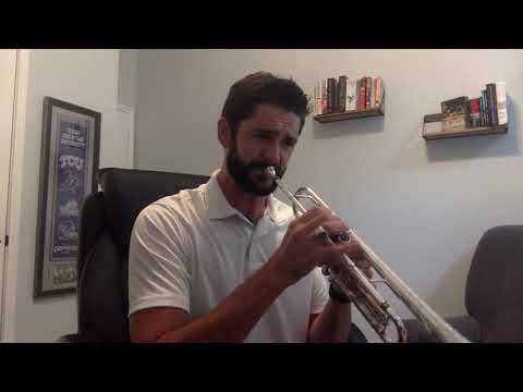 TMEA All-State 2020-2021 Trumpet Etude 1, Part 3. Voxman D Major, m 39-End