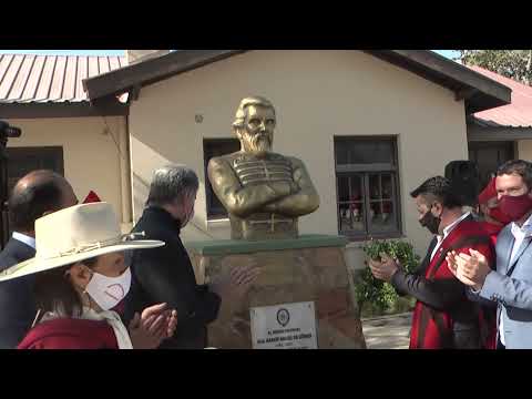 En Campo Quijano se descubrió un busto del general Martín Miguel de Güemes