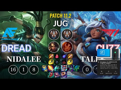AF Dread Nidalee vs T1 Cuzz Taliyah Jungle - KR Patch 11.2