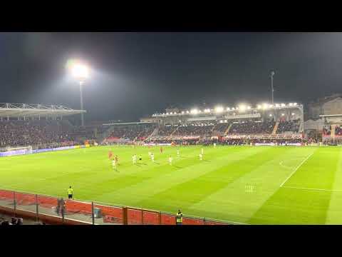 First goal scored by Cremonese in Cremonese vs Roma. Goal scored by Tsadjout