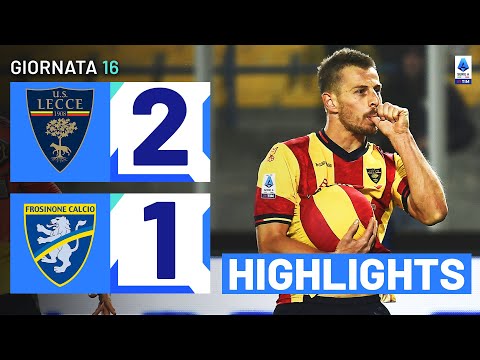 LECCE-FROSINONE 2-1 | HIGHLIGHTS | 16ª GIORNATA | SERIE A TIM 2023/24