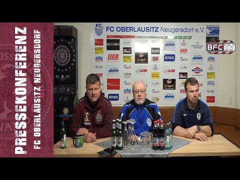 27.Spieltag - Regionalliga Nordost - FC Oberlausitz Neugersdorf - BFC Dynamo 0:1 - 31.03.2019 - PK