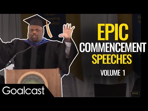 The BEST Commencement Speeches To Get You PUMPED For Life | Top 5 Speeches | Goalcast
