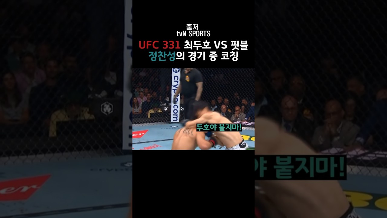 UFC 331 최두호 경기 중 정찬성의 코칭