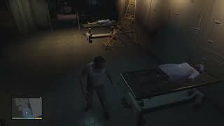 GTA V Dead Man Walking Michael search the morgue body and call Dave