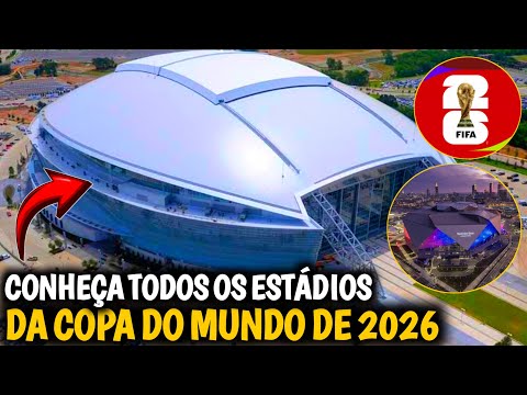?ABSURDO!  A FIFA ENLOUQUECEU COM ESSES ESTÁDIOS DA COPA 2026! Veja