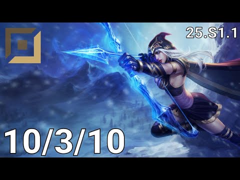 Ashe ADC vs Corki - EUW Master | Patch 25.S1.1