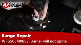 Whirlpool Stove Repair - Burner Will Not Ignite - Burner Orifice