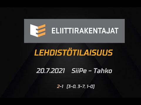 Eliittirakentajat lehdistötilaisuus SiiPe-Tahko 20.7.2021