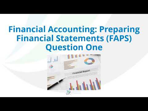 AAT Q2022 Level 3 Financial Accounting: Preparing Financial Statements (FAPS) - Task One