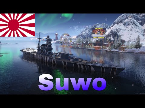 World of Warships Legends Japanisches Schlachtschiff-Hybrid Suwo