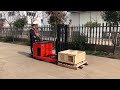 Mini Electric 24V Side Standing Reach Truck CQD15C 40S With Triplex Free Lifting Mast Manufacturing