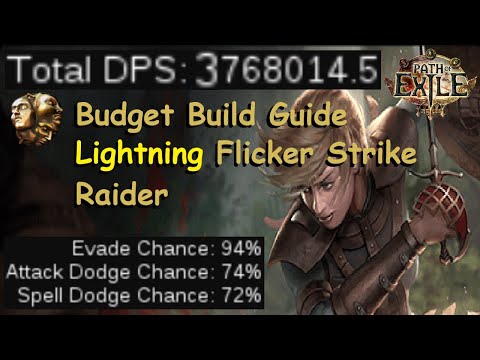 1Ex Budget Build Guide | Lightning Flicker Strike Raider | PoE 3 13