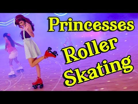 Disney Princess Adventure - Learning How to Roller Skate! Video