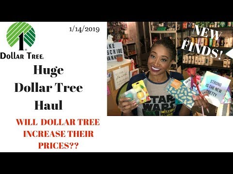 Huge Dollar Tree 🌳 Haul 1/14/19~ALL NEW FINDS, Amazing! + Will Dollar Tree Increase Their Prices? Video