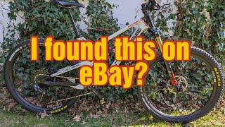 Used carbon MTB from eBay bike build and ride