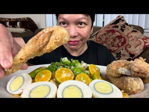 PANCIT PALABOK + FRIED CHICKEN MUKBANG | FILIPINO FOOD | MUKBANG PHILIPPINES