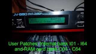 Video thumbnail for Roland JV-880 part 1 of 2: Voice Patches by IntrepidErie