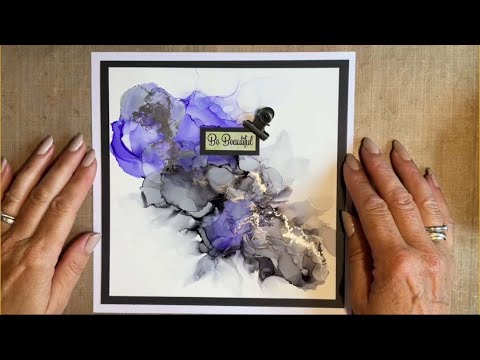 Be beautiful with Lavinia Alcohol inks by Jo Rice - A Lavinia Stamps Tutorial