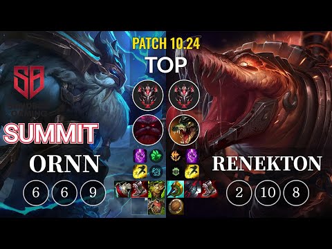 SB Summit Ornn vs Renekton Top - KR Patch 10.24
