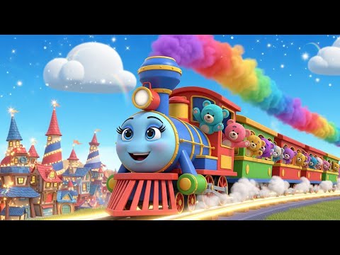Tren ABC a la Ciudad de Teddy 🚂🧸🏙️ | Canción infantil ABC | Aprender el alfabeto