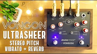 Video thumbnail for Vongon Ultrasheer Stereo Pitch Vibrato & Reverb by Pedal of the Day