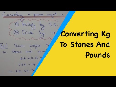 A Quick Method To Change A Persons Weight From Kilograms Into Stones And Pounds