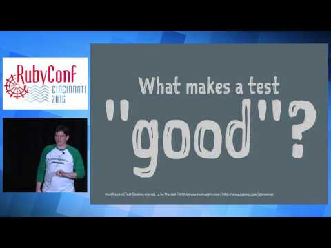 RubyConf 2016 - Test Doubles are Not To Be Mocked by Noel Rappin