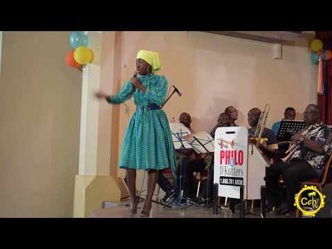 Terri Lyons performing 'Meghan' at the Back To Basic Kaiso Tent