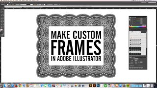 Make Borders & Frames in Adobe Illustrator with Borders Brushes