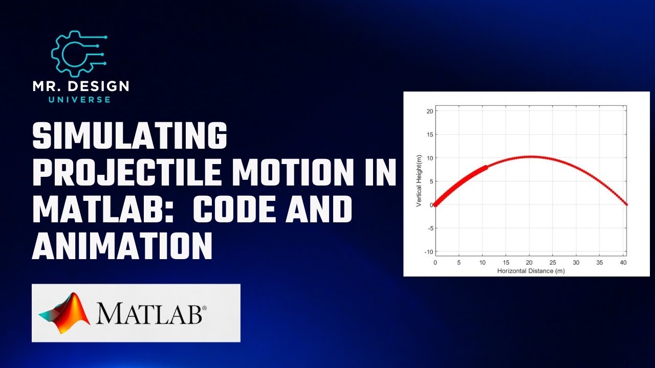 Simulating Projectile Motion in MATLAB: Interactive Tutorial with Code and Animation