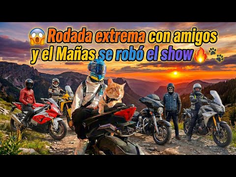 Un d&iacute;a de rodada &eacute;pica con amigos y el Ma&ntilde;as (No creer&aacute;n lo que pas&oacute;) 🏍️💨