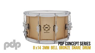 Video thumbnail for Kirkee B and the PDP 8x14 Concept Select Bell Bronze Snare by Pacific Drums