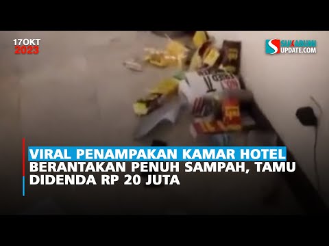 Viral Penampakan Kamar Hotel Berantakan Penuh Sampah, Tamu Didenda Rp 20 Juta