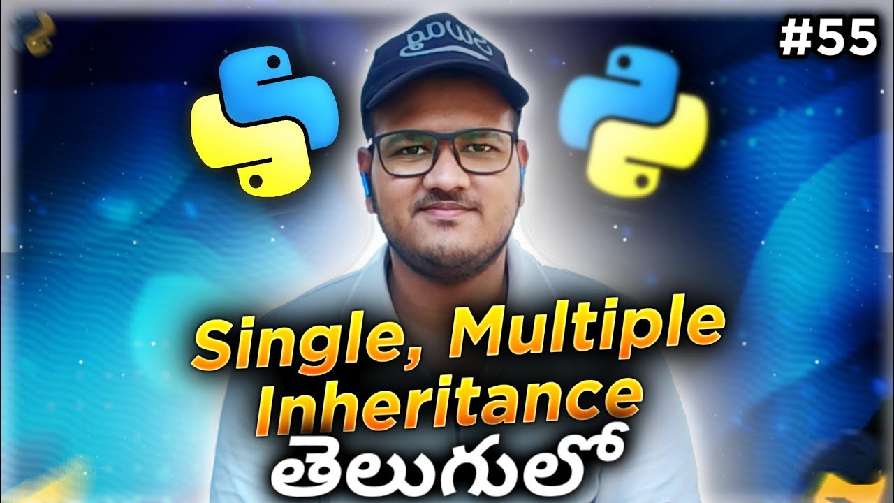 Python Single & Multiple Inheritance in Telugu | Srk Codes!