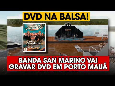 DVD NA BALSA! Banda San Marino vai gravar DVD dos 40 Anos no Rio Uruguai em Porto Mauá/RS