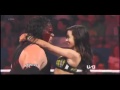 AJ Lee Kisses Kane WWE Raw 11 06 12
