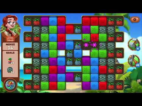 Lost Island Blast Adventure Level 2449 NO BOOSTERS - A S GAMING ✔️